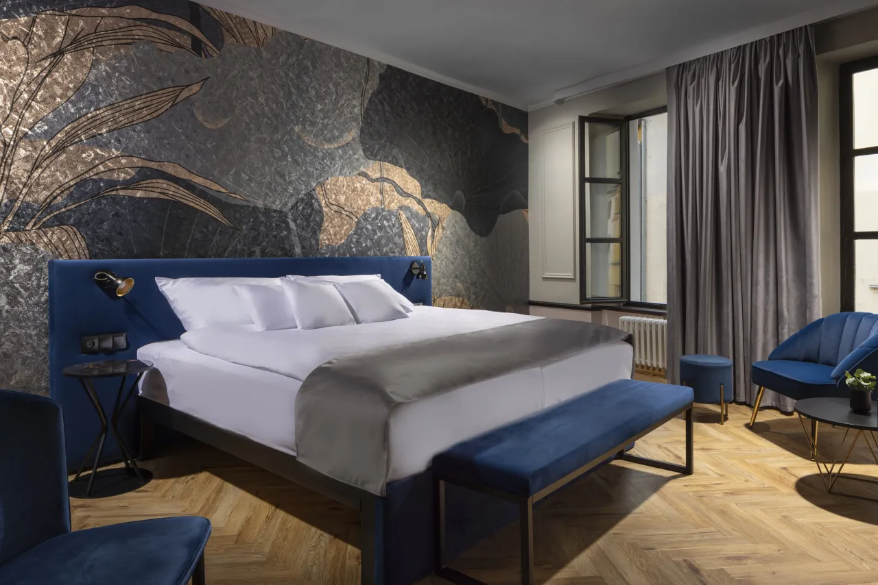 Ubytování Jihlava, pokoj Deluxe Blue